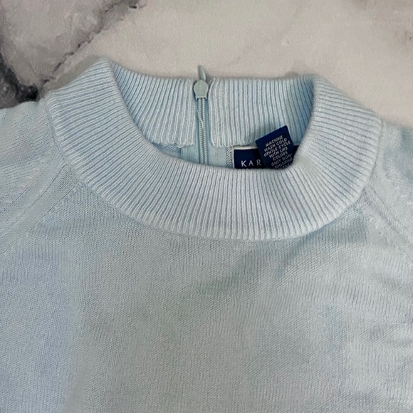 Baby Blue Mock Neck Sweater - Picture 3 of 5